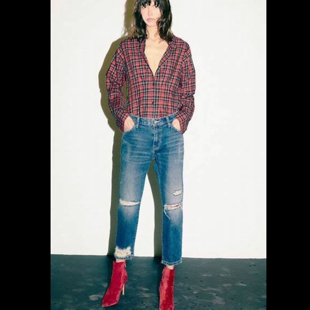 Current Elliott Plaid Tella Shirt